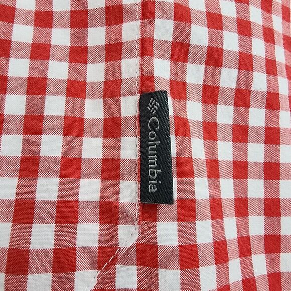 Columbia Shirt Mens 4X Red Plaid Rapid Rivers II Short Sleeve Button Regular Fit - Picture 11 of 15